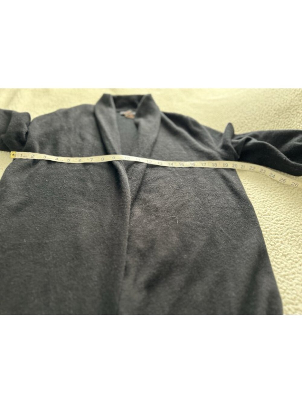 Quince Mongolian Cashmere Duster Cardigan Sweater Black Size M - Picture 16 of 16